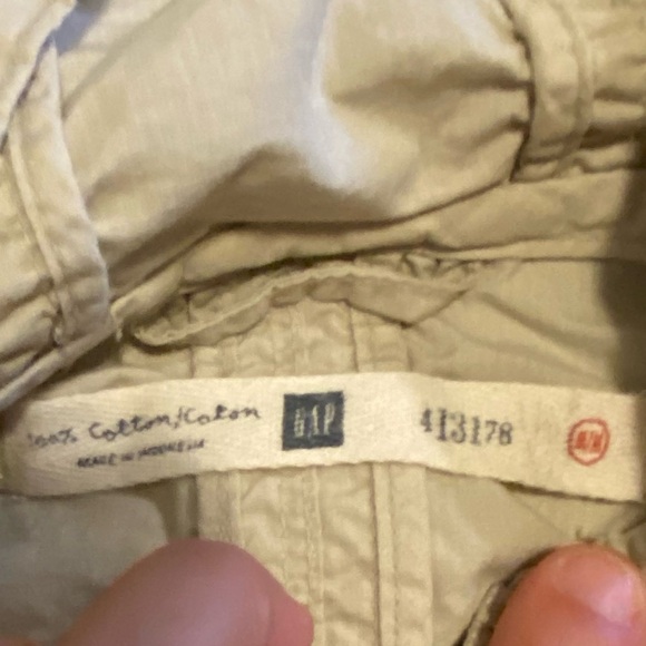 Vintage Gap Cargo Hooded Cotton Bomber Safari Hip Length Medium Pockets Jacket - Picture 7 of 10